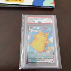 2021 POKEMON CELEBRATIONS #009 FULL ART/SURFING PIKACHU VMAX PSA 10 - Image 1