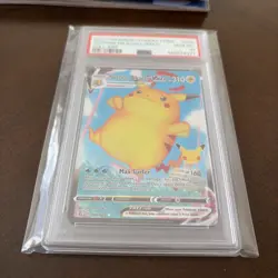 2021 POKEMON CELEBRATIONS #009 FULL ART/SURFING PIKACHU VMAX PSA 10 - Image 3