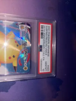 2021 POKEMON SWSH CELEBRATIONS #009/025 SURFING PIKACHU VMAX FULL ART PSA 10 - Image 3