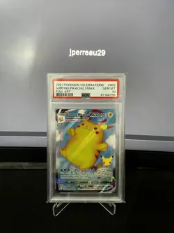 2021 Pokemon Celebrations Surfing Pikachu Vmax Full Art Holo 009/025 PSA 10 Gem - Image 1
