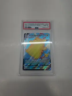 2021 POKEMON CELEBRATIONS #009 FULL ART/SURFING PIKACHU VMAX PSA 10 - Image 2