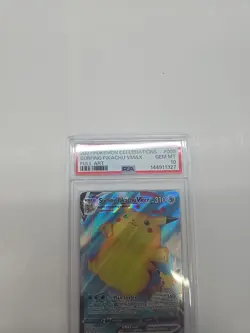 2021 POKEMON CELEBRATIONS #009 FULL ART/SURFING PIKACHU VMAX PSA 10 - Image 3
