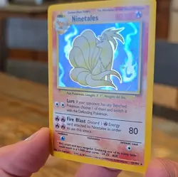 Pokemon TCG Ninetales 12/102 Base Set Holo Rare Unlimited English Stage 1 80 HP - Image 3