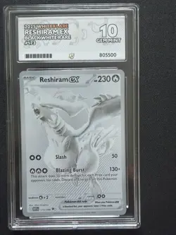 Pokemon TCG Reshiram White Flare Card 173/086 - Ace 10 - PERFECT SUBS 💎 - Image 1