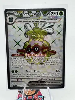 Forretress ex 230/193 Paldea Evolved Full Art Shiny Pokemon TCG Card NM/MINT - Image 1