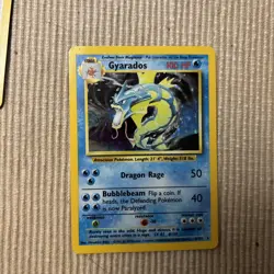 Vintage Pokemon Card Gyarados 6/102 Base Set Holo Rare 100 HP 1999 English NM - Image 2