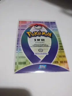 Mint/Nm Pokemon Topps Quilava Johto League Champions Sticker Card #37 2001 - Image 3