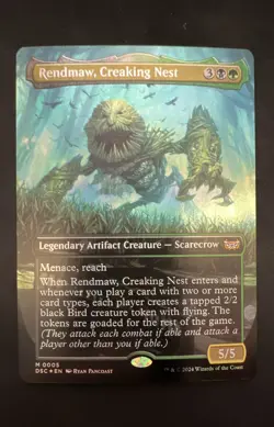 Rendmaw, Creaking Nest (Borderless) Commander: Duskmourn: House of Horror Foil - Image 1
