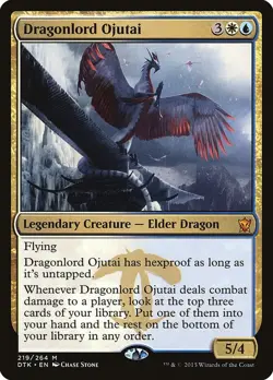 Dragonlord Ojutai M Dragons of Tarkir 219 NM - Image 1