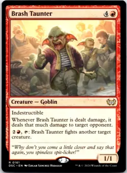 Brash Taunter Commander: Duskmourn: House of Horror, 161 NM - Image 1