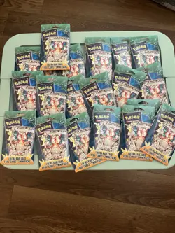 Pokemon 3 Mini Packs 1 Ultra Rare 4 Foil Cards Free Shipping Factory Sealed Lot - Image 1