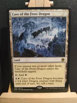 Cave of the Frost Dragon - Forgotten Realms - Rare - NM to LP (see pics) MTG - Image 1