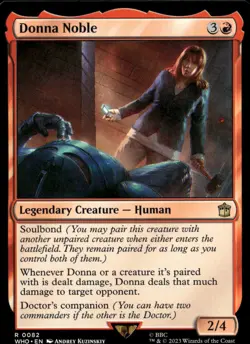 Donna Noble 82 Rare Universes Beyond: Doctor Who Magic: The Gathering Near Mint - Image 1