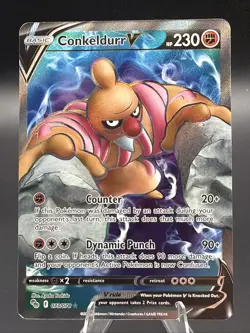 Conkeldurr V (Full Art) 073/078 Pokemon GO Holo - Image 1
