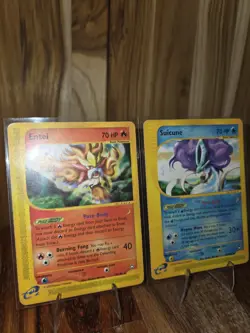 Entei 10/147 Suicune 37/147 Aquapolis Pokemon Card Rare E-Reader 2 Card Lot - Image 2