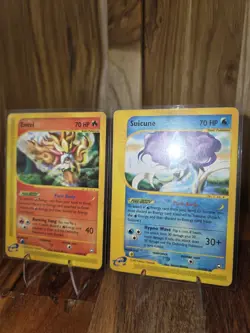 Entei 10/147 Suicune 37/147 Aquapolis Pokemon Card Rare E-Reader 2 Card Lot - Image 3