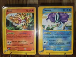 Entei 10/147 Suicune 37/147 Aquapolis Pokemon Card Rare E-Reader 2 Card Lot - Image 4