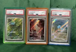 PSA 10 Seq Set Bulbasaur Charmander Squirtle 151 Art Rare Japanese Pokemon Card - Image 1