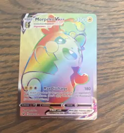 Pokemon TCG Sword & Shield Morpeko VMAX 204/202 Secret Rare Full Art Holo EN - Image 1