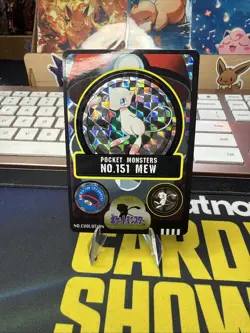[NM-/LP+] Mew Pokemon Bandai Sealdass Japanese No.151 HOLO 1998 TA17 - Image 1