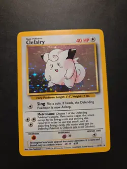 Pokemon TCG - Clefairy 5/102 Base Set Holo Rare WOTC - EXC/NM - Image 1