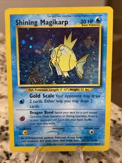 Pokemon Shining Magikarp Double Holo Neo Revelation 66/64 - Image 1