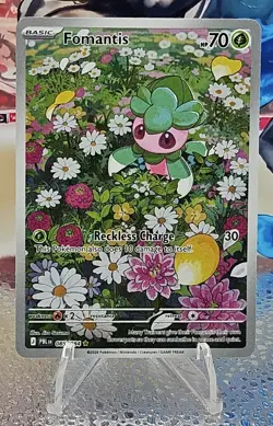Fomantis 085/084 Pokemon TCG Pitch Black Illustration Rare English - NM - Image 1