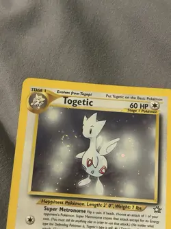 Pokemon TCG Togetic 16/111 Neo Genesis Holo Rare Unlimited Swirl - Image 3