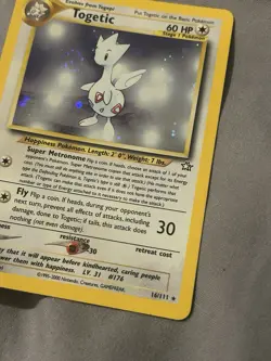 Pokemon TCG Togetic 16/111 Neo Genesis Holo Rare Unlimited Swirl - Image 5