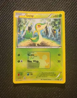 Snivy - 1/114 - Crosshatch Reverse Holo Pokemon League Promo - Pokemon TCG - Image 1