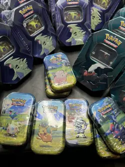 *NEW FACTORY SEALED 30 Pokemon Triple Whammy TINS & Ascended Heroes Mini Tin LOT - Image 4