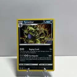 Pokemon TCG Tyranitar Pokemon GO 043/078 Holo Rare - Image 1