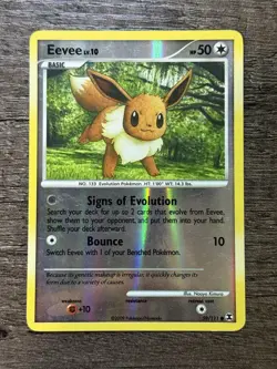 Pokemon TCG Eevee Lv.10 59/111 Reverse Holo - 2009 Rising Rivals - Image 1