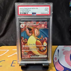 2023 Pokemon TCG SV 151 Charizard Ex Full Art #183 PSA 9 MINT Ultra Rare - Image 1