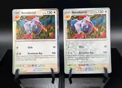 Pokemon 151 English - Reverse Holo & Holo Rare 142/165 Aerodactyl Card Bundle - Image 1