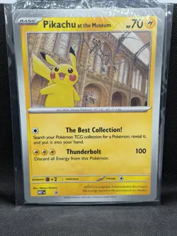 Pikachu at the Museum JUMBO SEALED Promo Card - London Natural History Museum - Image 2