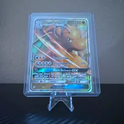 Dragonite GX Unified Minds 152/236 Ultra Rare Holo Pokemon Card - Top Damage - Image 1