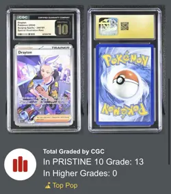 Drayton 244/191 SIR Surging Sparks SSP Pokemon Card CGC Pristine 10 - Image 3