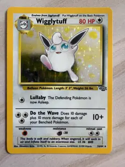 Wigglytuff 16/64 Jungle Holo LP-MP Pokemon Card NM - Image 1