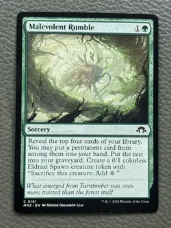 Malevolent Rumble 161 Common Modern Horizons 3 Magic: The Gathering LP - Image 1