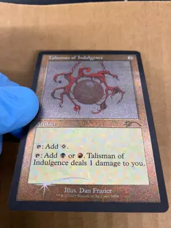 MTG 1x RETRO FOIL ETCHED Talisman of Indulgence # 1054 Secret Lair Magic x1 NM - Image 3