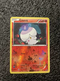 2012 Pokemon Black & White - Next Destinies Reverse Foil Litwick #18 2012 - Image 1