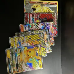 Jumbo Oversized Pokemon Cards Lot Of 6 Pikachu Raichu Arcanine - Image 1