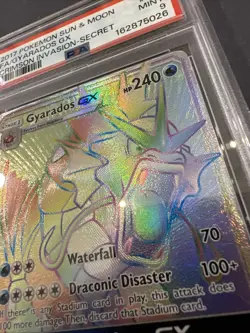 Gyarados GX PSA 9 Pokemon TCG Secret Rare Holo 112/111 HP 240 English - Image 2