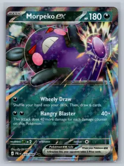 Morpeko ex 055/084 Double Rare Pitch Black Pokemon Holo Near Mint - Image 1