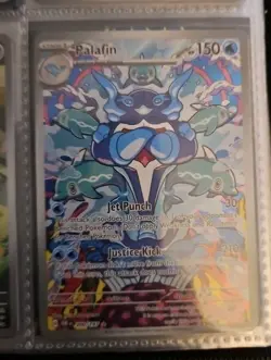 NM Illustration Rare Pokemon TCG Obsidian Flames Palafin 200/197 - Image 1