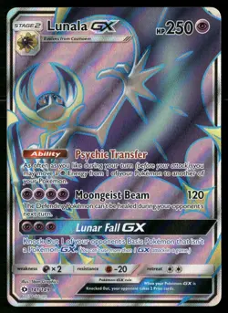 Lunala GX (Full Art) 141/149 Holo Ultra Rare SM Base Set Pokemon NM - Image 1