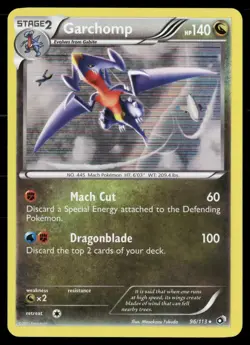 Garchomp 96/113 Holo Rare Legendary Treasures Pokemon LP - Image 1