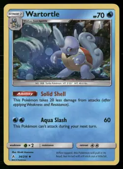 Wartortle (Premium Collection Promo) 034/214 Holo Pokemon LP - Image 1