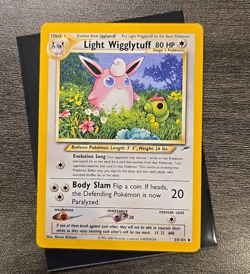 Light Wigglytuff 54/105 Uncommon Pokemon Neo Destiny - Damaged - Image 1